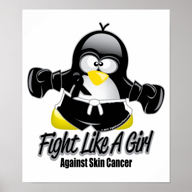 Affiche Cancer de la peau Lutter contre le pingouin (Devant)