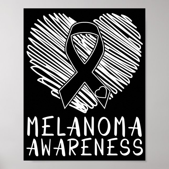 Affiche Cancer de la peau Melanoma Sensibilisation à la mé (Devant)
