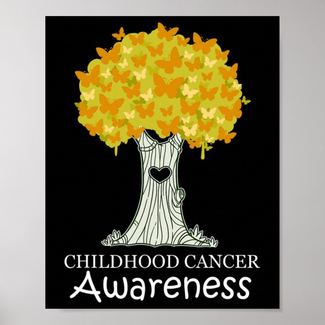 Affiche Cancer de l'enfance Mois de sensibilisation au rub (Devant)