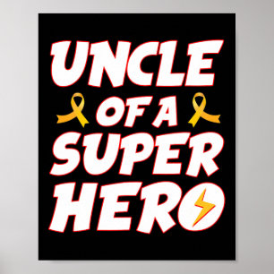 Affiche Cancer de l'enfant Oncle d'une famille de super-hé