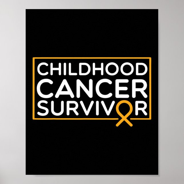Affiche Cancer de l'enfant Survivant Cancer de l'enfant Ru (Devant)