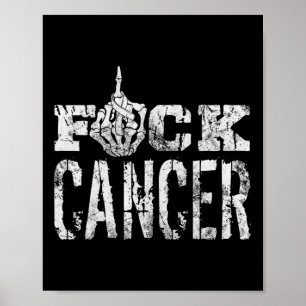 Affiche Cancer du col de l'utérus Squelette Sensibilisatio