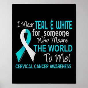 Affiche Cancer Du Col Pour Quelqu'Un Qui Signifie Monde Po