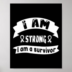 Affiche Cancer Du Pancréas Je Suis Fort Je Suis Survivant