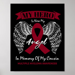 Affiche Cancer du sang en mémoire du cousin Myélome multip