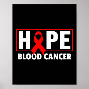 Affiche Cancer du sang - Espère la sensibilisation au canc
