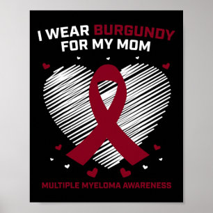 Affiche Cancer du sang Je Porte Bourgogne Maman Myélome mu