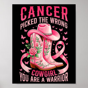 Affiche Cancer Du Sein Choisi La Mauvaise Cowgirl Vous Ête