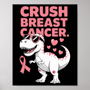 Affiche Cancer du sein de l'écrasement Mois de sensibilisa