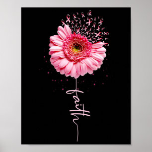 Affiche Cancer du sein Foi Tournesol Cancer du sein Décern