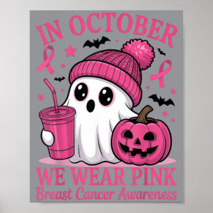 Affiche Cancer du sein Halloween femmes
