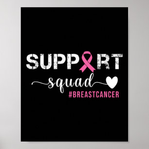 Affiche Cancer du sein Les femmes soutiennent l'équipe Can