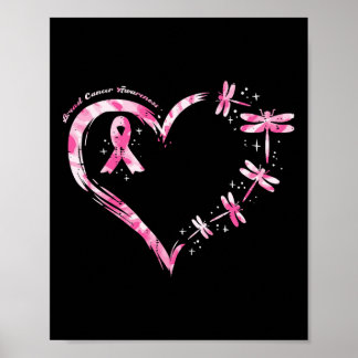 Affiche Cancer du sein Lutte contre les libellules du coeu