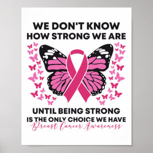 Affiche Cancer du sein Nous ne savons pas à quel point nou