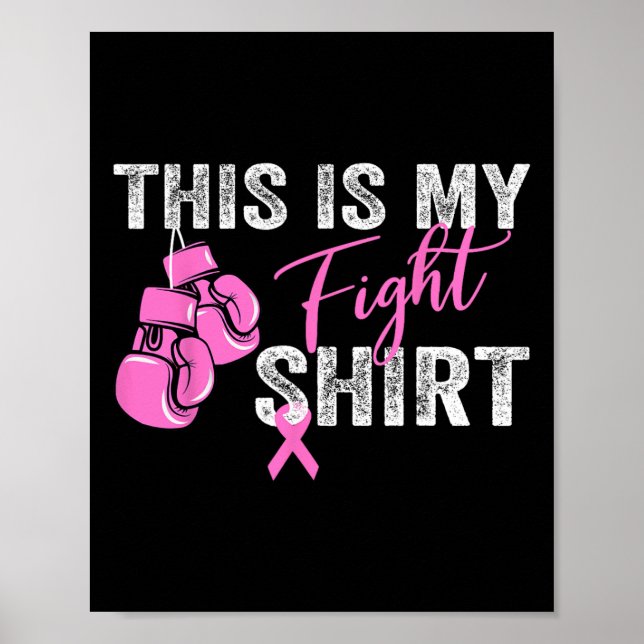 Affiche Cancer Du Sein Pour Les Femmes C'Est Mon Combat Ch (Devant)