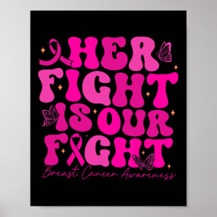 Affiche Cancer du sein Sa lutte est notre combat cancer du