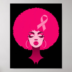 Affiche Cancer du sein Soutien des femmes afro-américaines