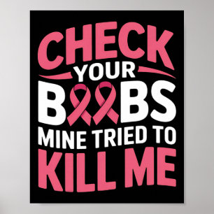 Affiche Cancer Du Sein Vérifiez Votre Mien Du Sein Essaie