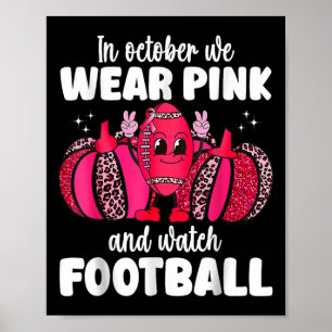 Affiche Cancer En Octobre Nous Portons Du Rose Et Regardon