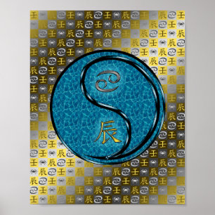 Affiche Cancer et dragon d'eau