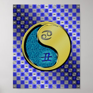 Affiche Cancer et oxe métallique