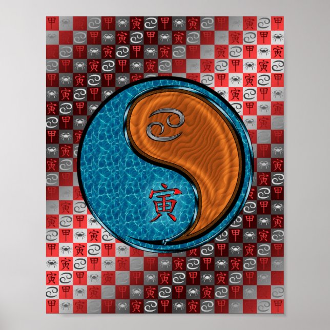 Affiche Cancer et tigre de bois (Devant)