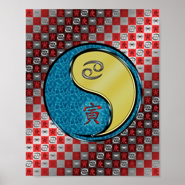 Affiche Cancer et tigre métallique (Devant)