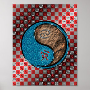 Affiche Cancer et tigre terrestre