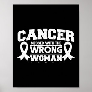 Affiche Cancer Mis Au Courant Avec La Mauvaise Femme Cance
