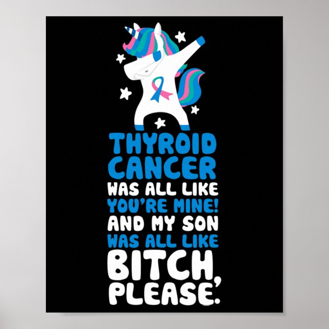 Affiche Cancer Mon Fils S'Il Vous Plaît Citer Unicorn (Devant)