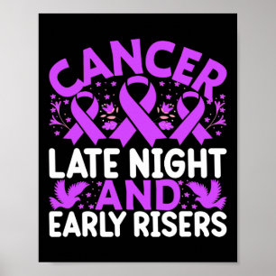 Affiche Cancer Noctambules et Lève-tôt - Journée mondiale