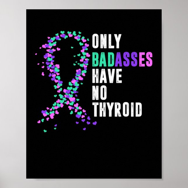 Affiche Cancer Ruban Thyroidectomie Démontage Bades de chi (Devant)