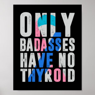 Affiche Cancer Ruban Thyroidectomie Démontage Bades de chi