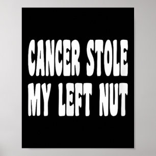 Affiche Cancer Stocke Ma Noix Gauche Testiculaire Cancer S