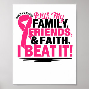Affiche Cancer Survivant Famille des amis