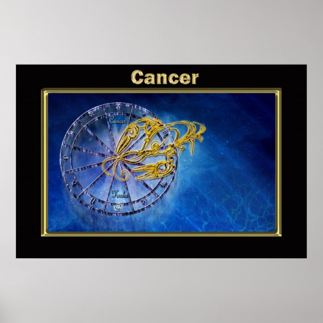 Affiche Cancer Zodiac Astrologie (Devant)