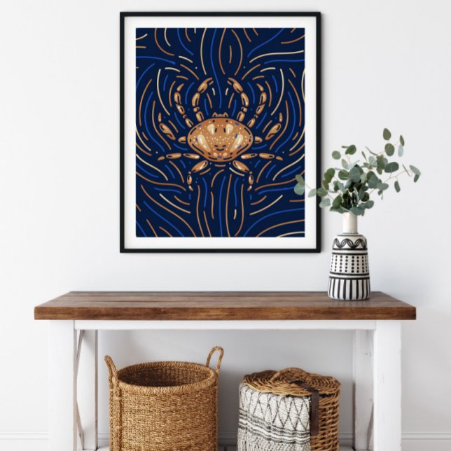 Affiche Cancer Zodiac Sign | Zodiac Digital Print (Créateur téléchargé)