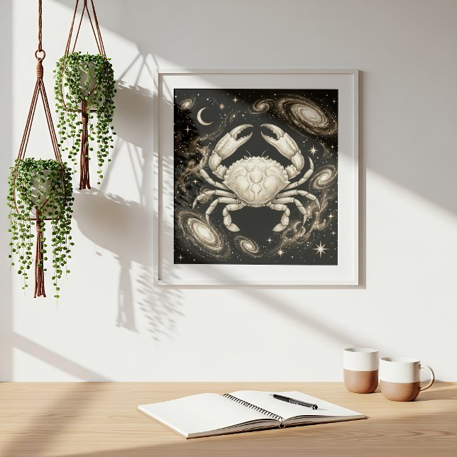 Affiche Cancer Zodiaque Céleste Astrologie (Créateur téléchargé)