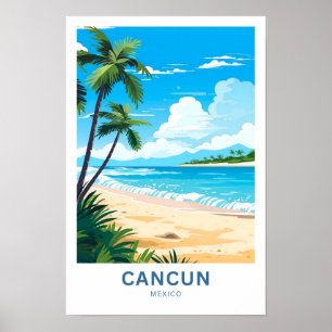 Affiche Cancun Mexico Travel Imprimer