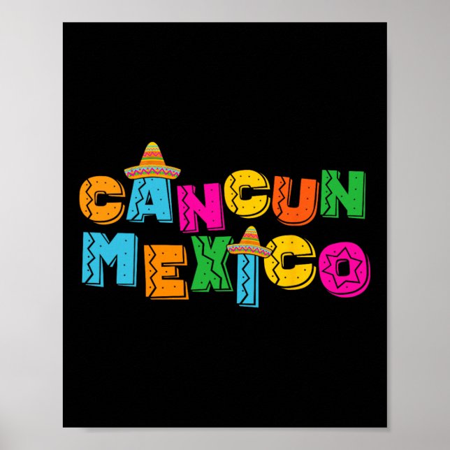 Affiche Cancun Mexique  (Devant)