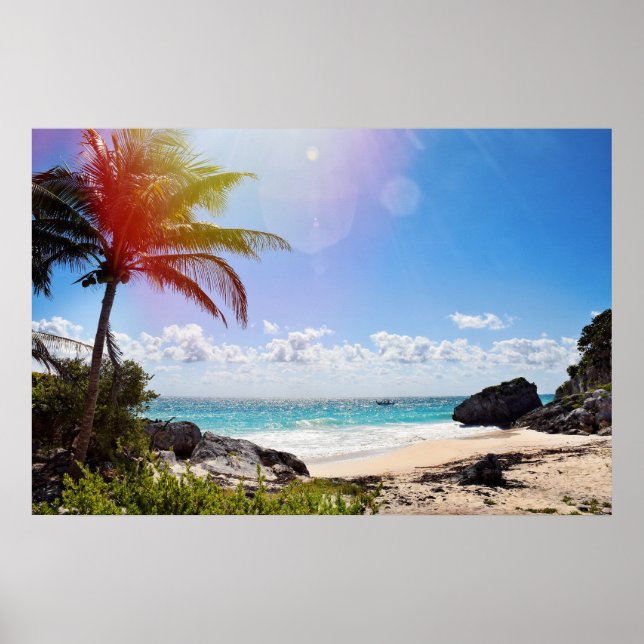 Affiche Cancun Mexique (Devant)