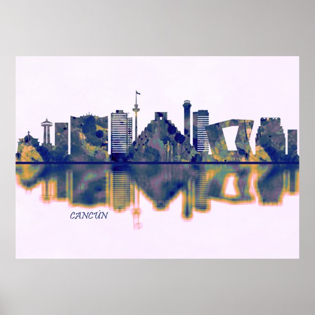 Affiche Cancun Skyline (Devant)