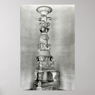 Affiche Candelabra conçu par Piranesi sur la base