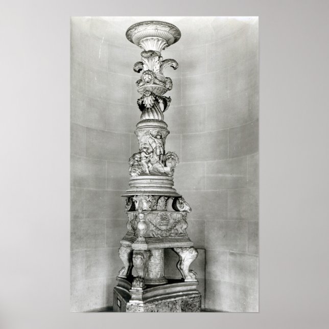 Affiche Candelabra conçu par Piranesi sur la base (Devant)