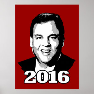 AFFICHE CANDIDAT 2016 DE CHRISTIE DE CHRIS