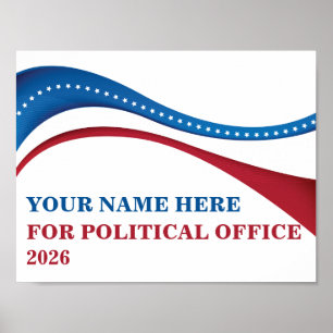 Affiche Candidat personnalisé Ajoutez votre propre candida