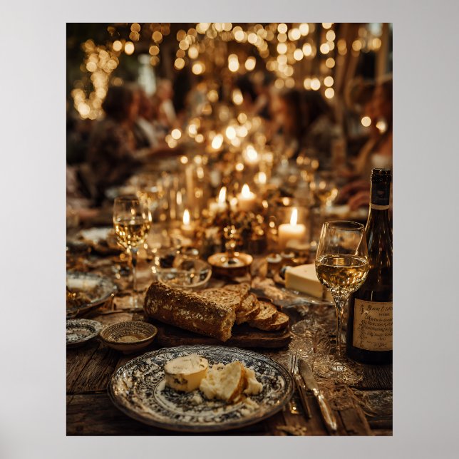 Affiche Candlelit Wine & Bread Feast (Devant)