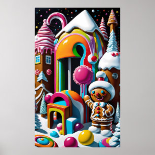 Affiche Candy Coated Christmas Greeter - Ken Gage Art