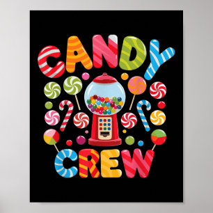 Affiche Candy Crew Candy Costume femme Candy Land Enfants