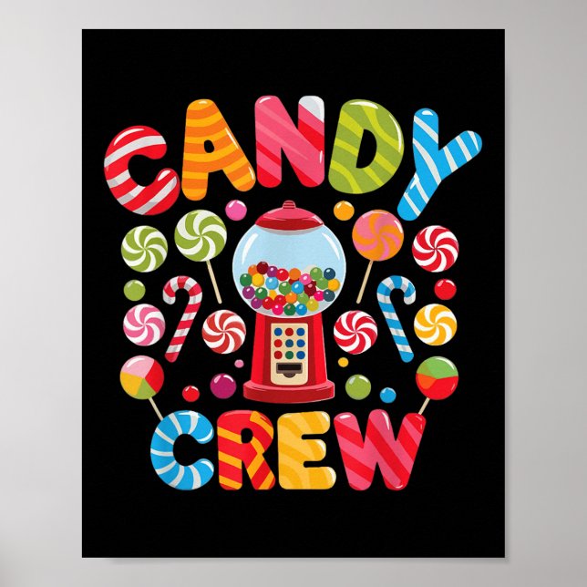 Affiche Candy Crew Candy Costume femme Candy Land Enfants  (Devant)